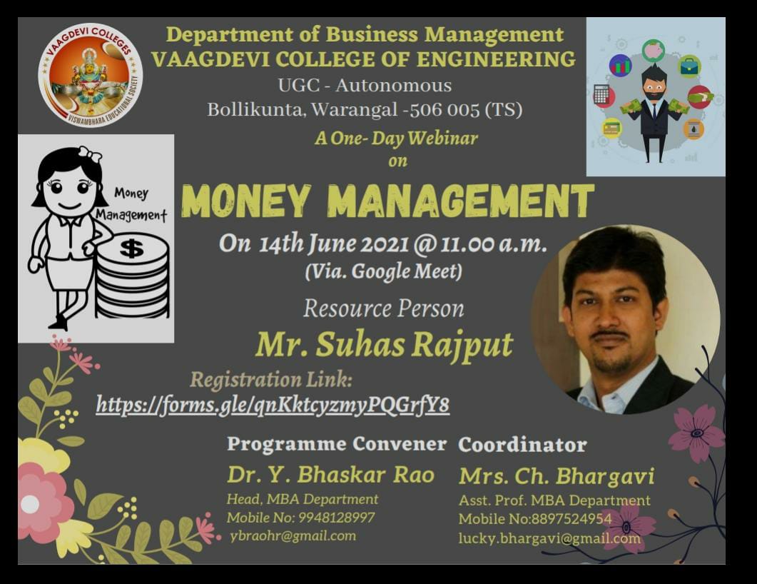 Webinar on Money Management